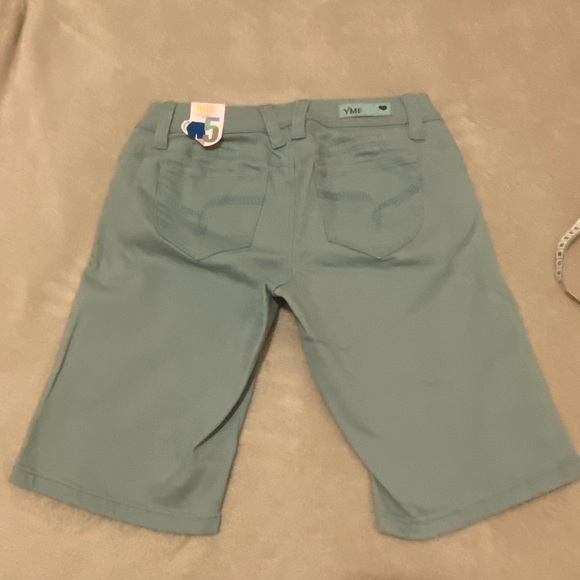 NWT YMI Wanna Betts Butt Women Bermuda Stretch Shorts Size 5 WATERSPOUT color - Picture 2 of 16